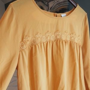Light yellow chiffon top